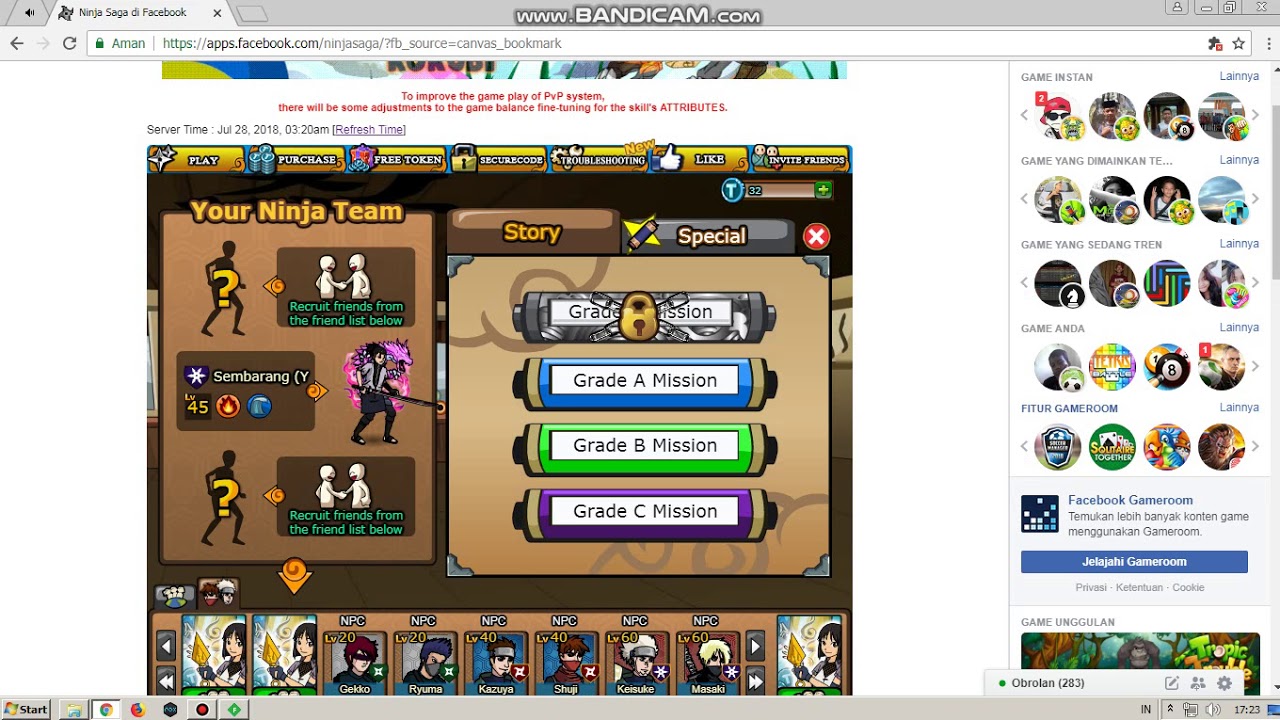 Hack Skill(Jutsu)Ninja Saga 2018