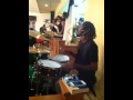 Devon "Stixx" Taylor (Beasting on Drums"