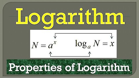 Logarithm | Class 11th Maths in English Medium | Part 2