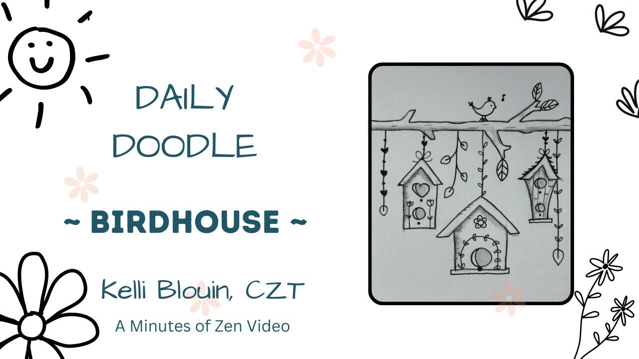 20 минут дзен. Ежедневный рисунок! Скворечник.