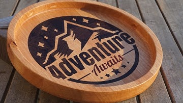 Inlaid serving plate with Vectric Vcarve and SOROTEC CNC