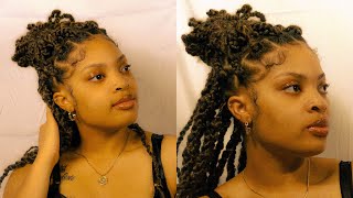 chunky twist on short type 4 natural hair| Simply Syleste|