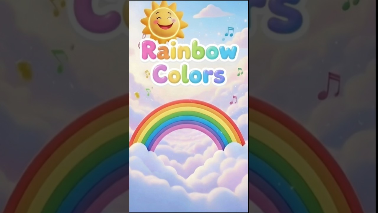 Rainbow Colors Song 🎵 Fun Kids Rhyme | 