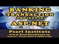 Banking Transaction Project in ASP.NET by Pearl Institute Batala