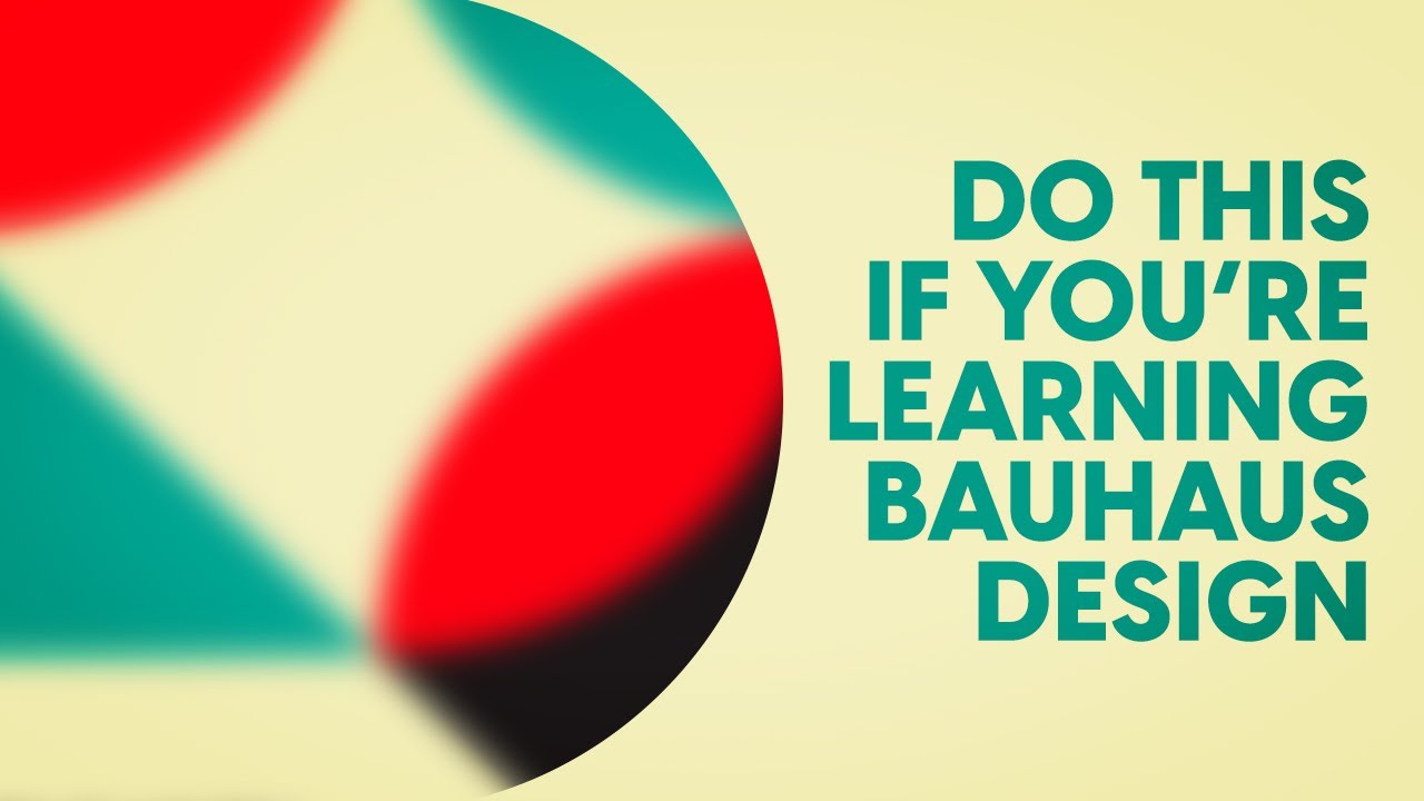 How to Get Started with Learning Bauhaus Design YouTube