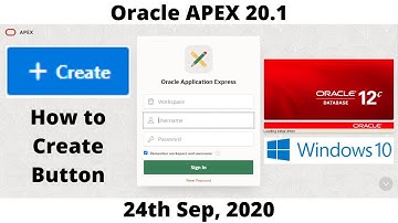 HOW TO CREATE BUTTON IN ORACLE APEX