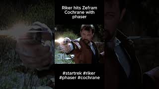 Riker hits Zefram Cochrane with phaser - Star Trek 1st Contact - #startrek #contact #riker #phaser