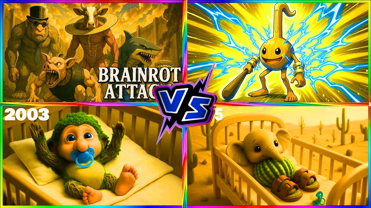BRAINROT ATTACK ANIME 🆚OTAMATONE ANIME🆚BRR BRR PATAPIM 🆚 LIRILI LARILA TILES HOP BATTLE