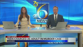 Teen charged as adult in murder case
