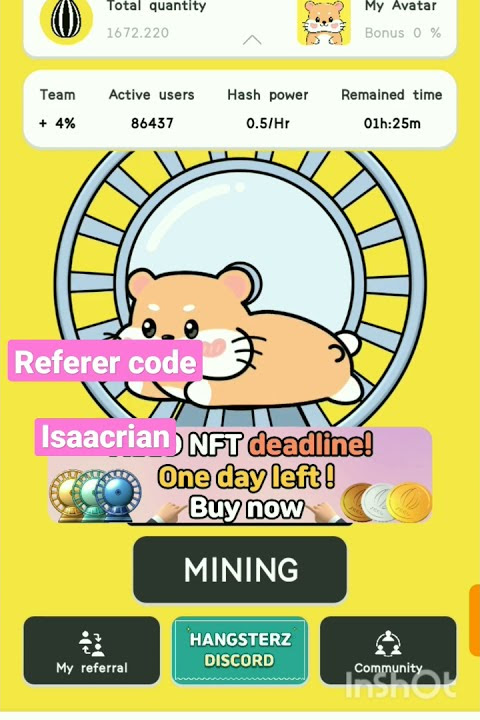 XEED MINING!⛏  https://xeedminingapp.page.link/bjYi  Referral code : isaacrian