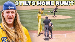 The Furthest Ball Stilts Ever Hit | The Savannah Bananas