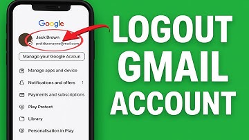 How to Logout Gmail from Phone | Gmail Account Logout | Google Account Logout