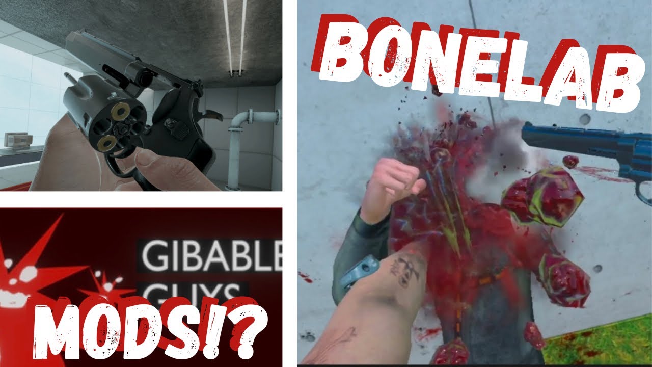 ALL Bonelab Guns - Rexmeck’s Weapon Pack! (+ Gore Mod!)