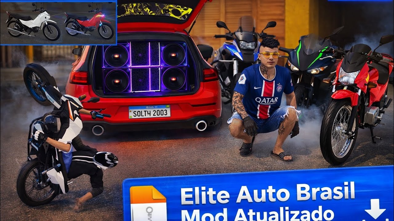ELITE AUTO BRASIL Apk Mod DINHEIRO INFINITO e TODAS MOTOS DESBLOQUEADAS v0.54 ATUALIZADO 2026