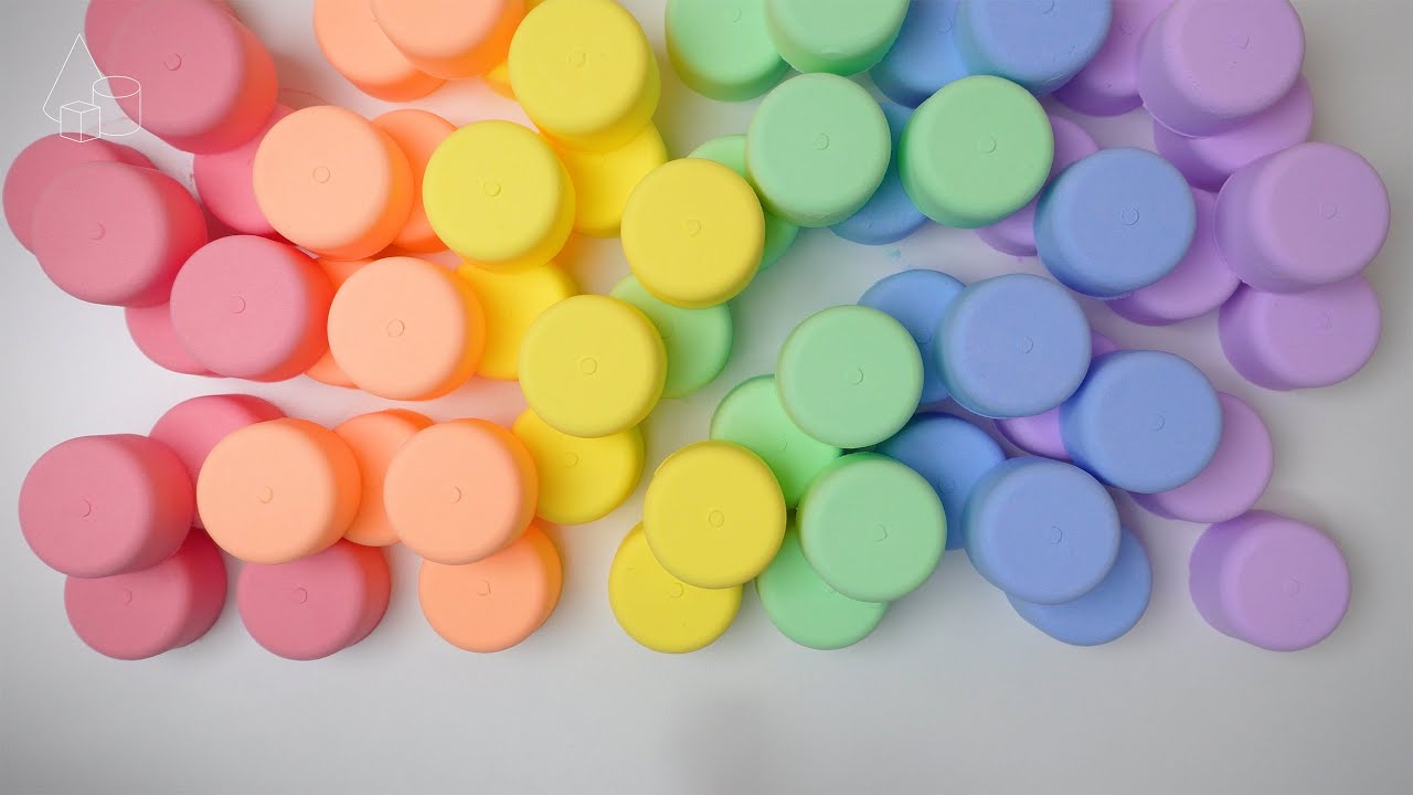 ASMR | Satisfying Hard Crush Rainbow Baking Soda 🎧🌈