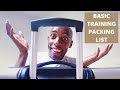 What to Bring to Basic Training & what NOT to bring (NO SUITCASES!) | AIR FORCE BMT