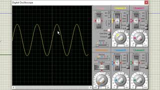 How to use Oscilloscope in Proteus | Visualizing Waves on oscilloscope |
