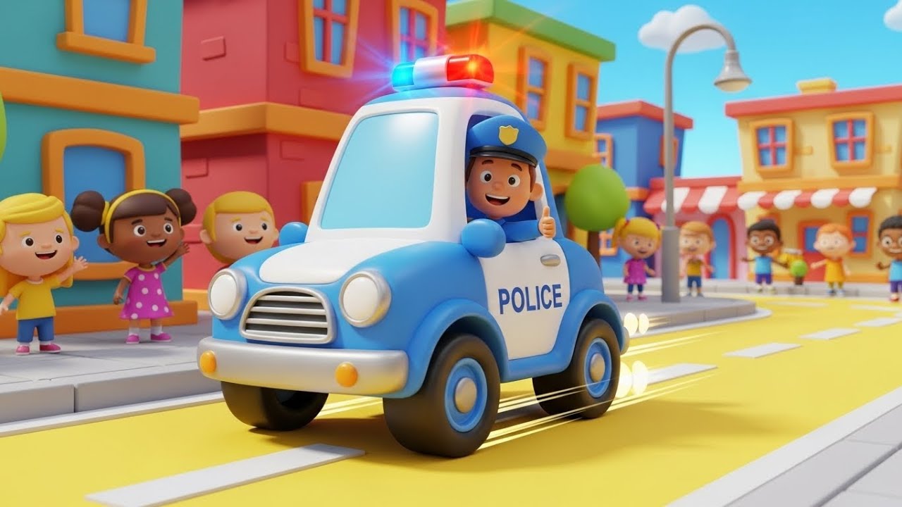 Police Car ABC Patrol Song for Kids | ABC Learning, Vehicle Song, Baby Songs & Nursery Rhymes