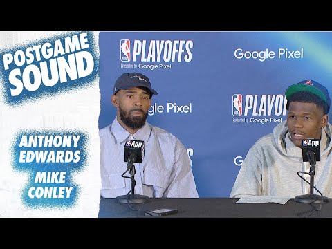 “We’re Just Locked In On What We’re Doing.” | Mike Conley & Anthony Edwards Postgame Sound | 5.04.24