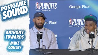 “We’re Just Locked In On What We’re Doing.” | Mike Conley & Anthony Edwards Postgame Sound | 5.04.24