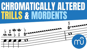 [MuseScore 3] Chromatically altered trills and mordents. Writing and playback