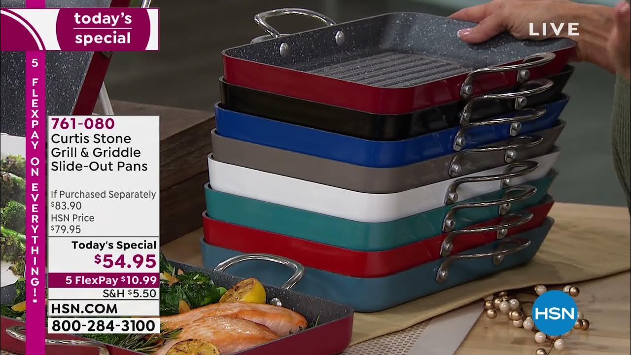 Curtis Stone Grill Griddle SlideOut Pans YouTube