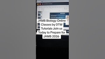 JAMB Biology Online Classes by DTW Tutorials -Join us Today to Prepare for JAMB 2026 #jamb #jamb2026