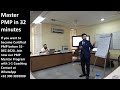 PMP in 32 minutes | PMP at PIM Lahore | Mastering PMP in 32 minutes |Flow of PMP in less than hour
