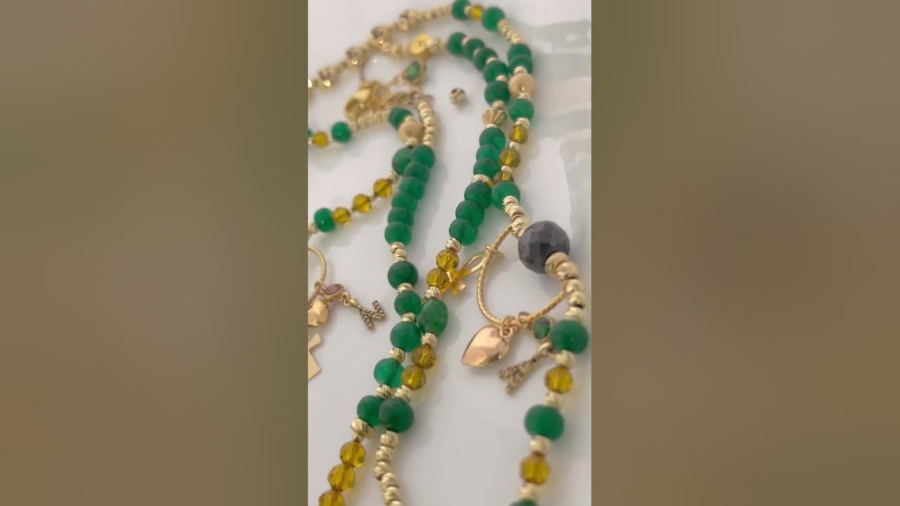 Queen Waist Bead Luxury Waist Bead Black Diamond and Emerald