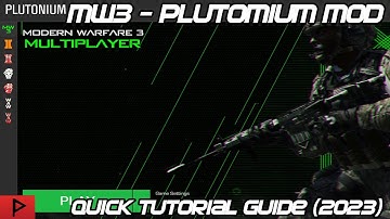 Teknogods Alternative - Plutonium Mod for MW3 Tutorial (2023)