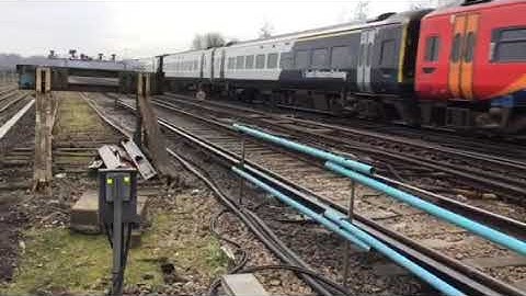 SWR Class 159 017 approaching Woking Station 10th Jan 2019