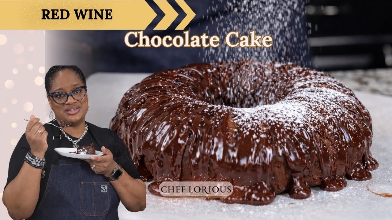 This Red Wine Chocolate Cake Is The Only Valentine’s Dessert You Need 🍷❤️🍫