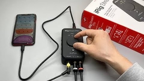 Irig Stream para realizar Transmisiónes desde tu Celular con Audio de Calidad