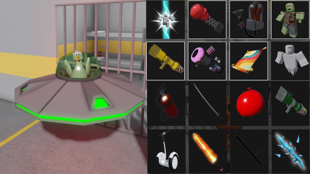 BARRY'S PRISON RUN! HARD MODE! ALL ITEMS UNLOCKED!! CHICKEN MORPH !