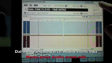 Korg Oasys: caricare wav in sequencer / wav load