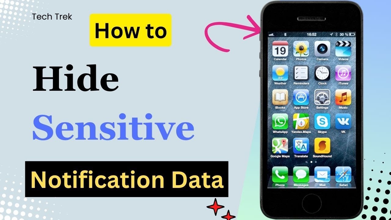 How to Hide Sensitive Notification Data on iPhone | Tech Trek - YouTube