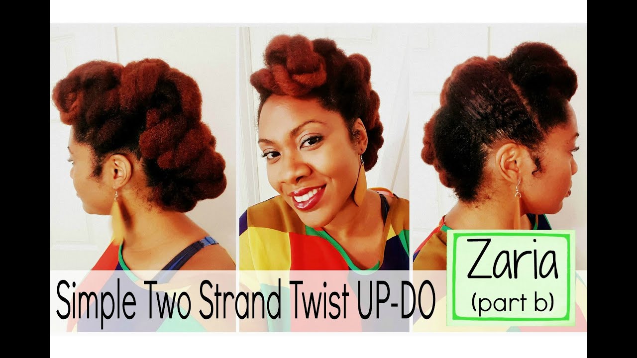 Z(b): Zaria | Protective Style and 2 Strand Twist Updo | Naturally Michy
