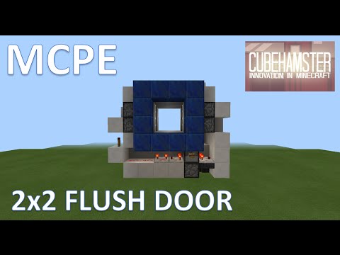 MCPE: Compact 2x2 Flush Piston Door for 0.15.0 Pocket Edition + Tutorial @cubehamster