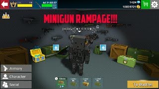 // Minigun Rampage!!! // Pixel Grand Battle 3D Gameplay #11 screenshot 5