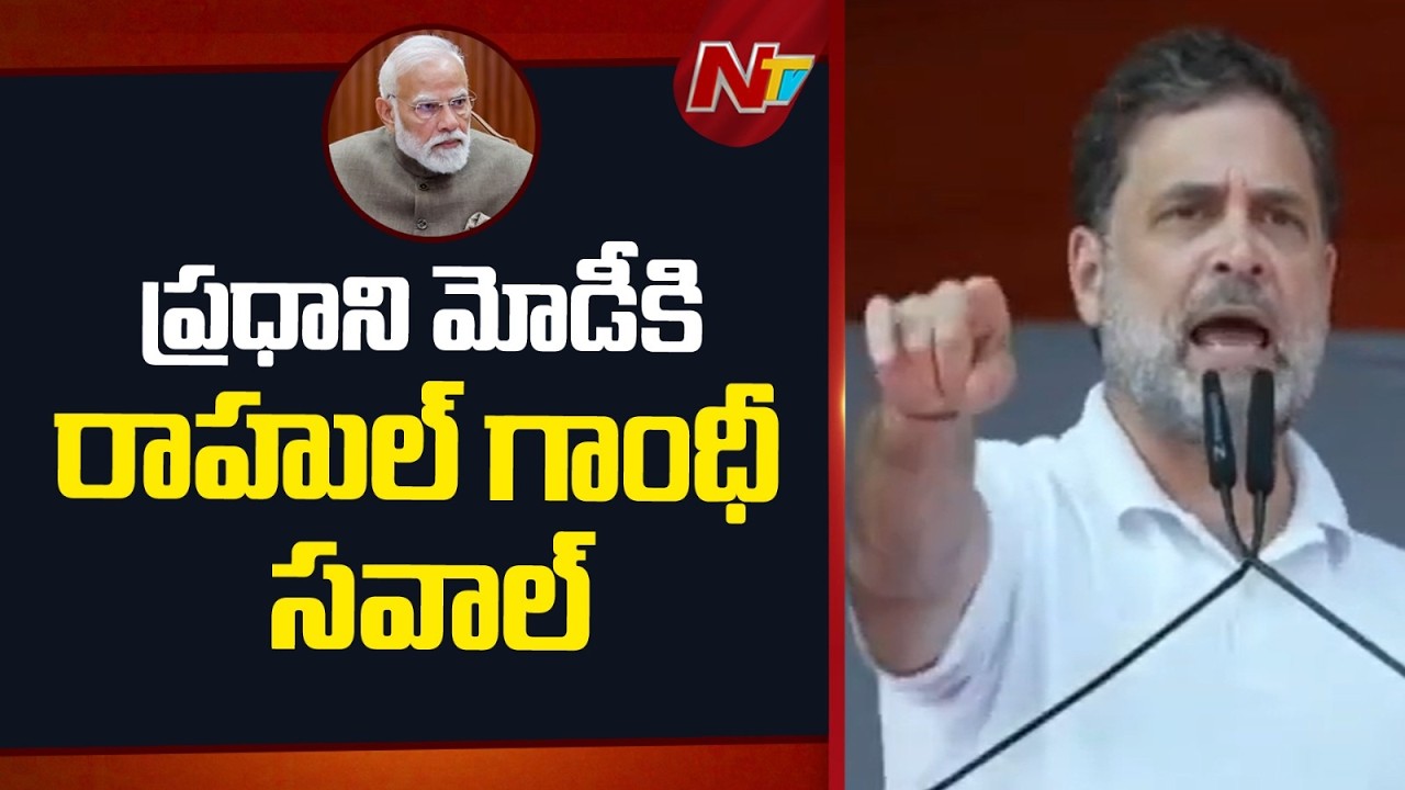 Rahul Gandhi Challenge to PM Modi | Congress | NTV Telugu