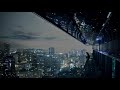 free . City lights night girl sitting alone HD