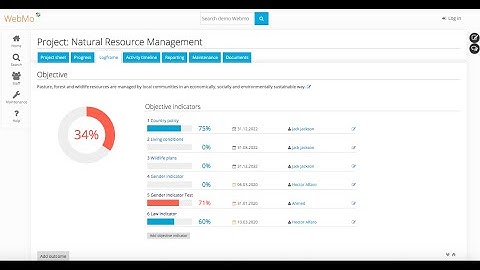 WebMo - How to create your logframe