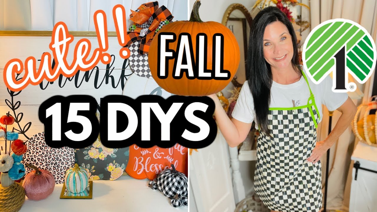 🎃🍁15 DIY DOLLAR TREE FALL 2021 DECOR~CUTE PUMPKINS WREATH~🎃🍁Olivia's ...