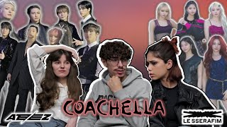 Reaction to ATEEZ and LE SSERAFIM  performances at Coachella 2024