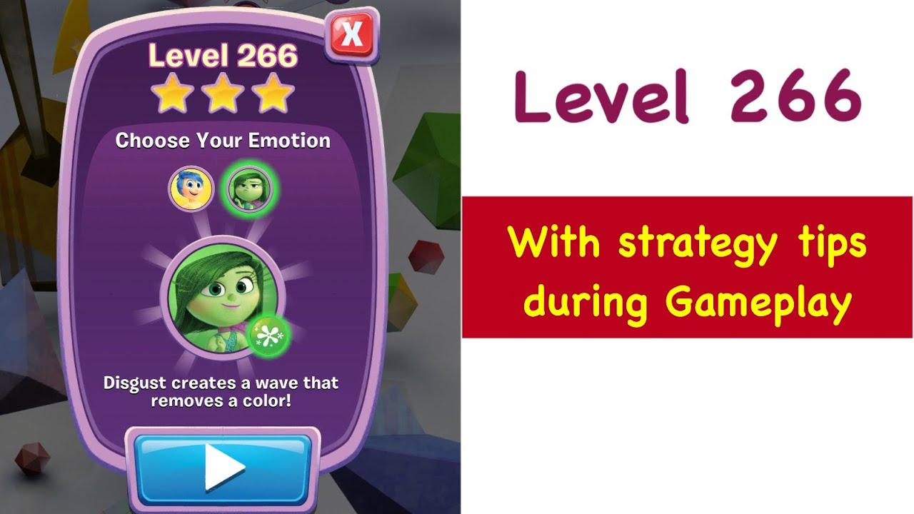 Inside Out Thought Bubbles Level 266 Tips and Strategy Gameplay Walkthrough