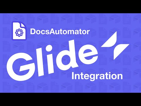 How to turn your Glide data into PDF