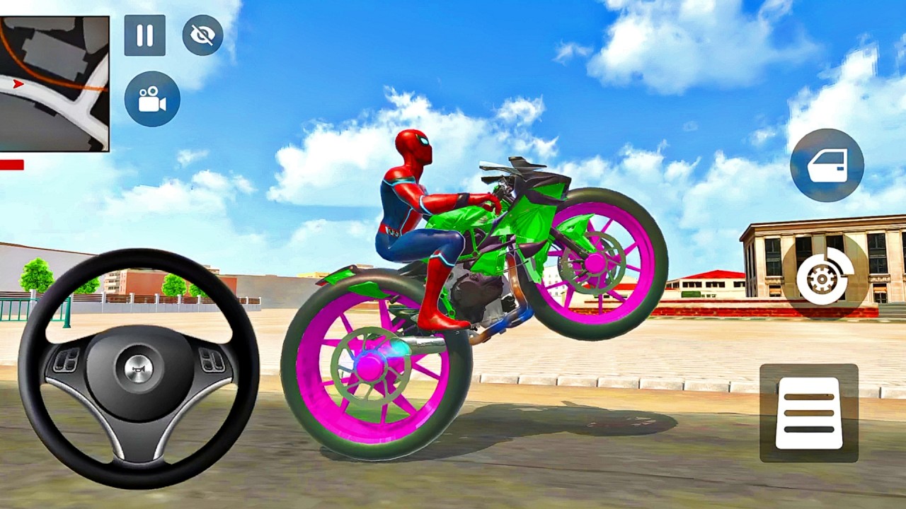 🦚 Indian Thift Auto🔥 Monster Spiderman Buy Naruto  & Ben 🔟 Car Game 🚗 Lot's of Police Car Modified 🎉