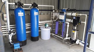 500LPH RO plant installation operate