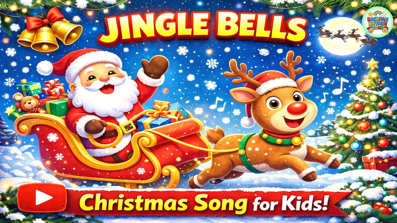 Jingle Bells | Christmas Song 2026 | Rhymes For Kids | Christmas Songs ...