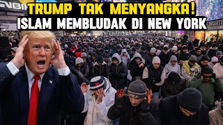 Is Trump Panic? Islam is Growing Rapidly in New York, Thousands of Muslims Fill Times Square Duri...